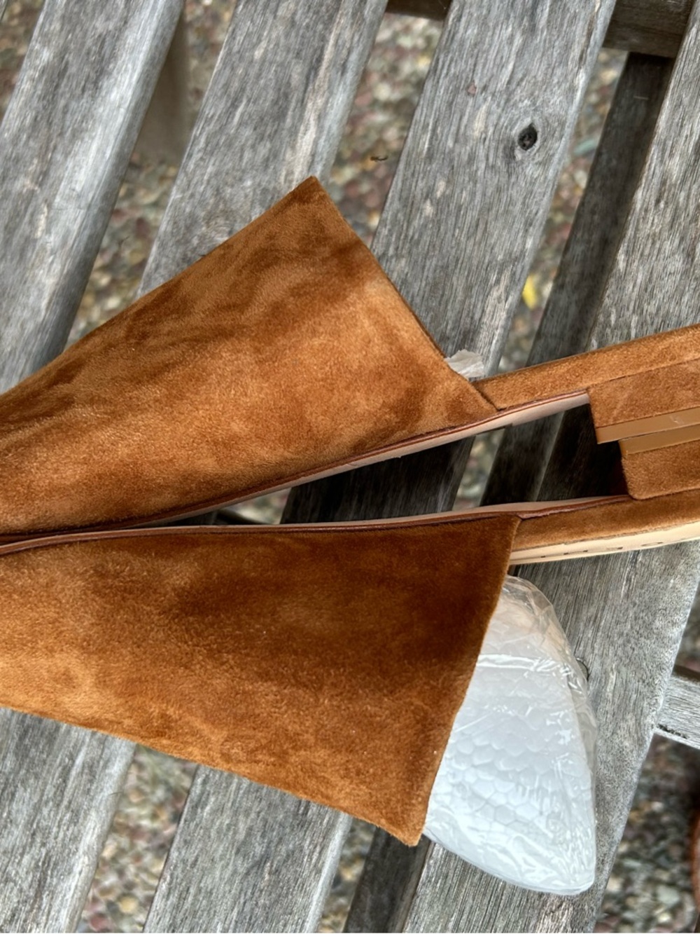 M. Gemi Suede Sandals Slip-ons Size 40 Excellent - Picture 5 of 6